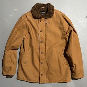 Brixton Mens barn jacket with fur collar